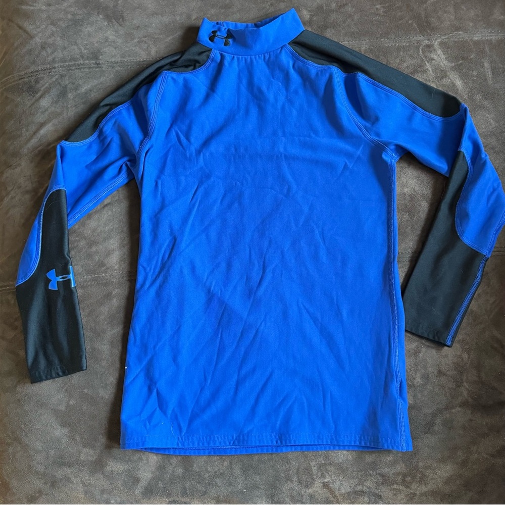 Under Armour Blue and Black cold gear Long Sleeve Shirt